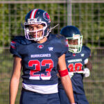 joueur de football americain de l'équipe jeune des montpellier hurricanes