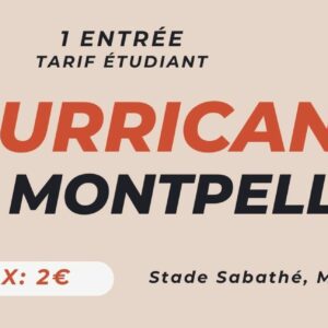 Ticket Hurricanes 1 Entree Etudiant 2025