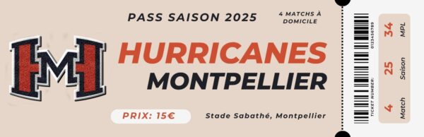 Ticket Hurricanes Montpelier Pass Saison 2025